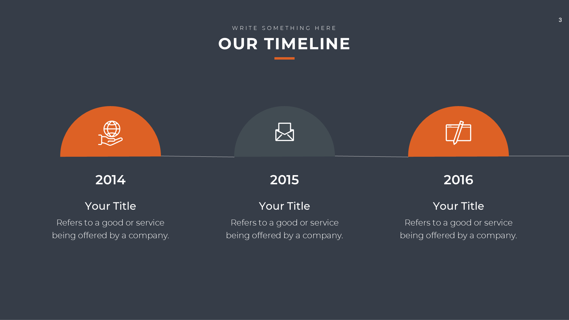 Pitch Deck Dark slide 3